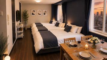 Kamar, Bebas Asap Rokok (Nakano 602, Up to 6 Guests, 1 Room) | Setrika/meja setrika, Wi-Fi gratis, dan seprai linen