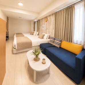 Nakano 402, NS - [Up to 6 Guests]1 Room (40sqm)/3 beds/7 min to Nearest Station/Close to Shinjuku | Iron/ironing board, free WiFi, bed sheets - Grandioso Nakano Fujimicho (Tokyo)