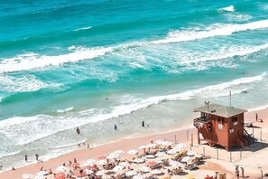 Uitzicht op strand/zee