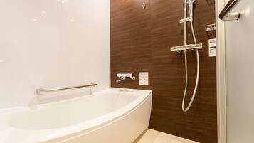 Banheira e chuveiro separados, banheira de imersão