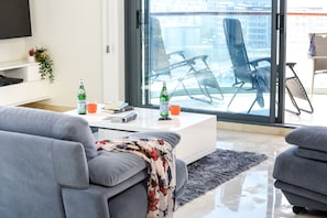 Apartment, 2 Bedrooms, Balcony | Living room