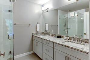 Hair dryer, towels