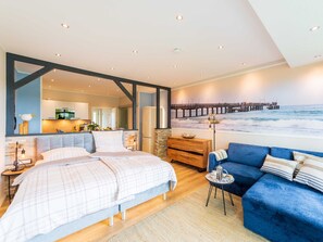 1 bedroom, travel crib, WiFi, bed sheets
