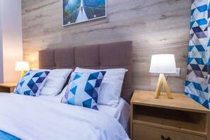 1 bedroom, premium bedding, soundproofing, iron/ironing board