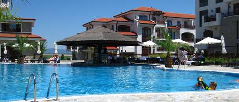 Indoor pool, outdoor pool