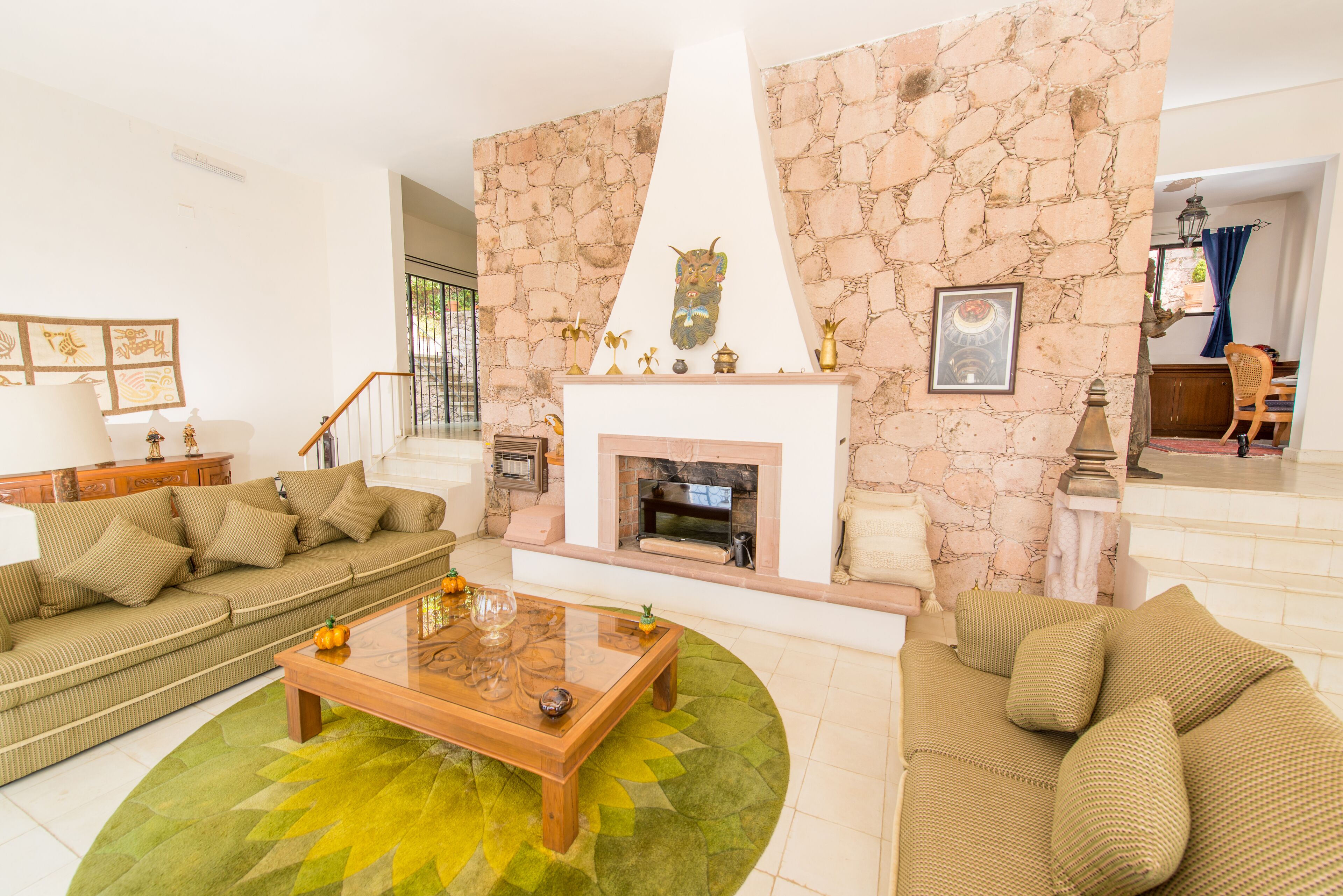 deluxe villa | living area | flat-screen tv