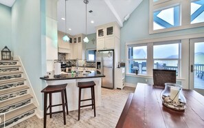 Private kitchen - 2nd Row Amazing Gulf Views Beach House (Crystal Beach)