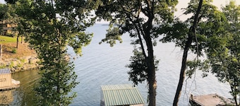 Rustic charm awaits you on Monkey Island with beautiful views of Grand Lake.