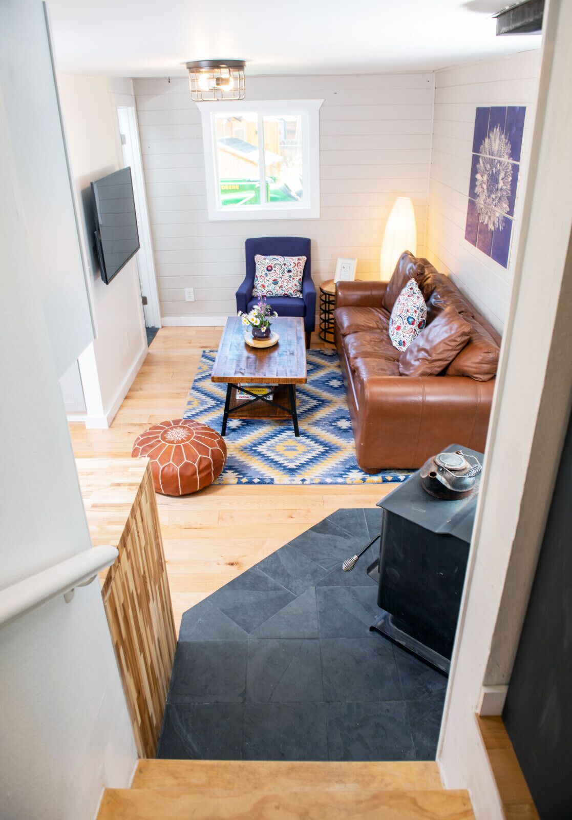 Smart-TV, Kamin, Netflix, Hulu