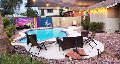 Phoenix Home | Pool & String Lights