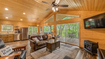 Télévision, cheminée