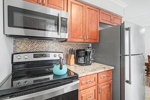 Fridge, microwave, oven, stovetop - 6BR Beach Oasis & Poolside Getaway w/ Game Room & Private Beach access in PPB (Point Pleasant Beach)