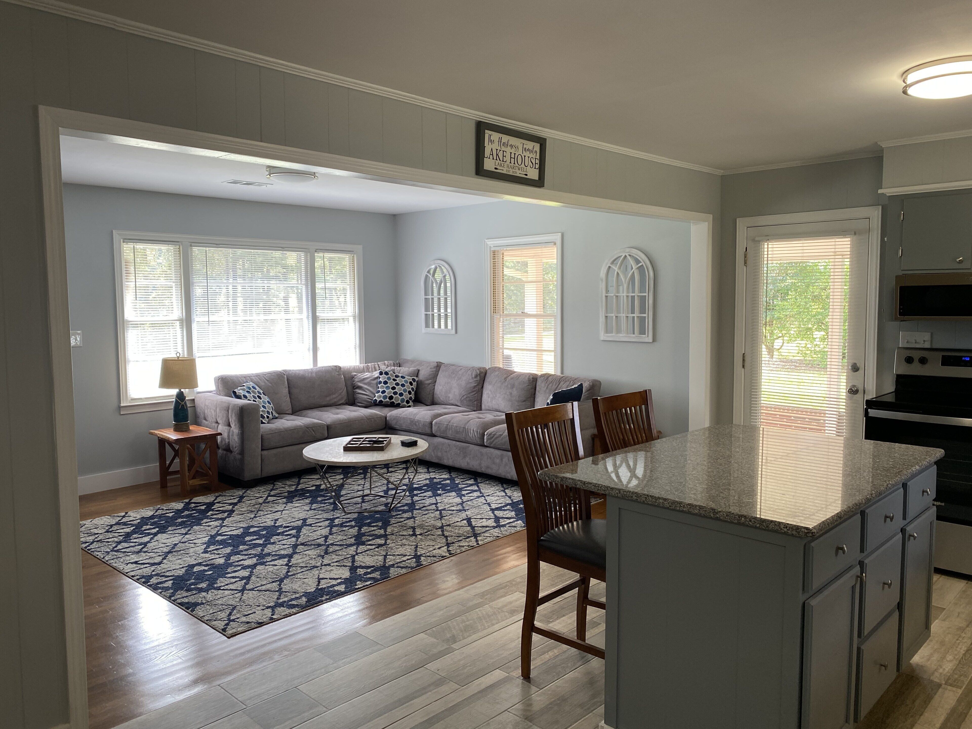 Lake Front Home with stunning view from private  dock!