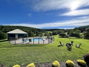 A heated pool