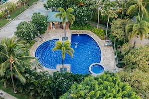 A heated pool