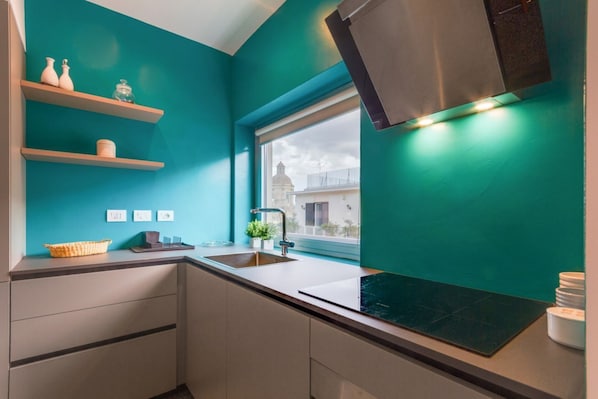 Oven, stovetop, dishwasher, toaster