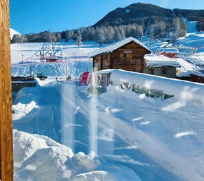 Blick von der Unterkunft