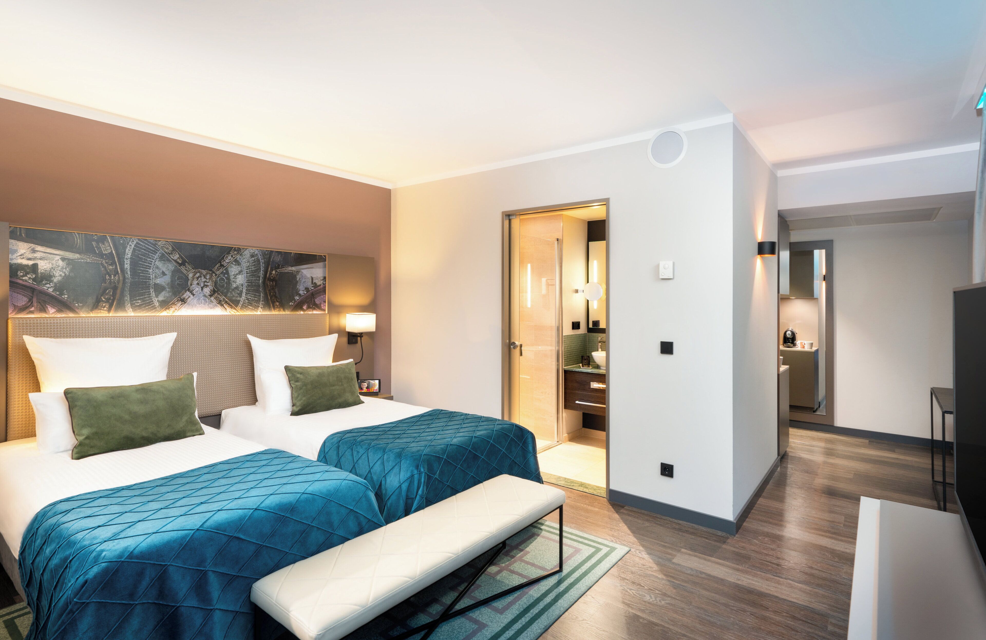 Chambre Confort, 2 lits une place