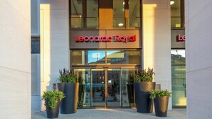 The exterior of a building with a prominent 'Leonardo Royal' sign. - Leonardo Royal Hotel Nürnberg (Nuremberg)