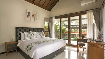 Villa, 1 Bedroom, Pool View | Free WiFi, bed sheets