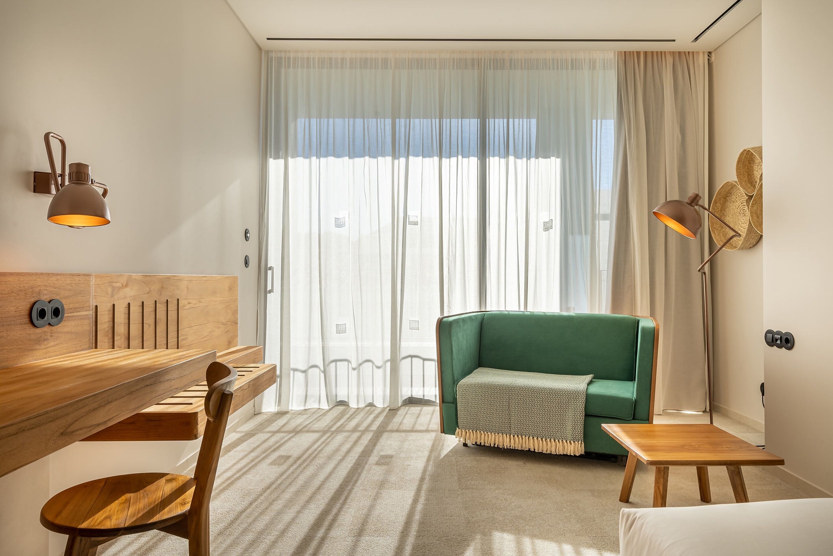 superior double room (aqua) | living area | 49-inch smart tv with digital channels, tv