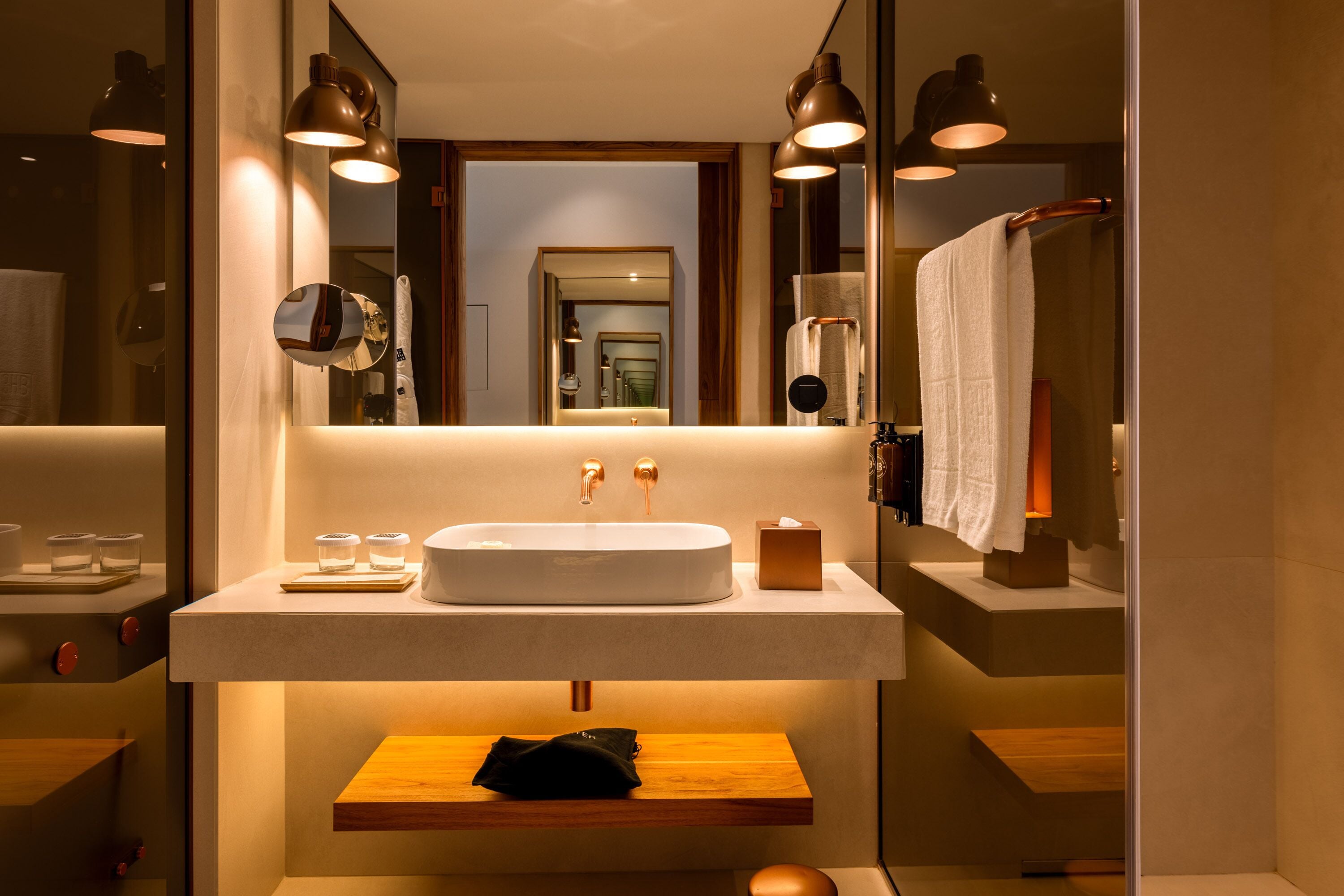 free toiletries, hair dryer, bathrobes, slippers