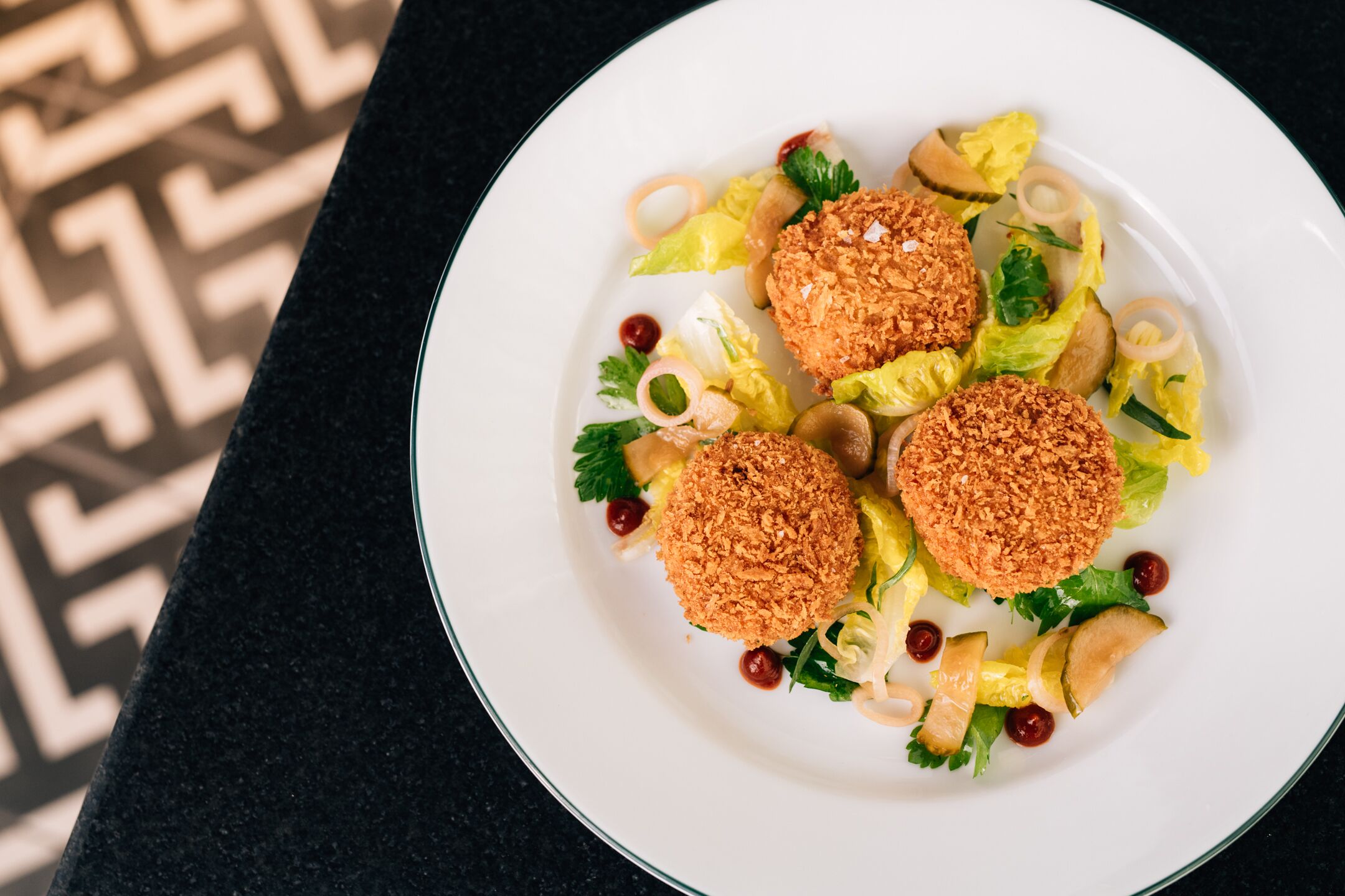 breakfast, lunch and dinner served