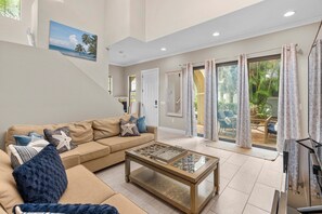 Smart TV, DVD player, books, music library