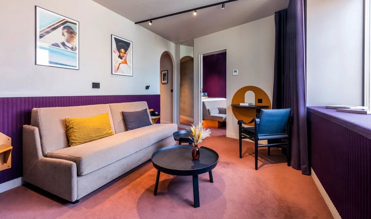 superior suite, courtyard view | 1 bedroom, in-room safe, blackout curtains, soundproofing