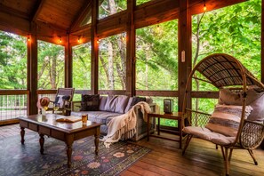 Smart TV, fireplace, video games, foosball