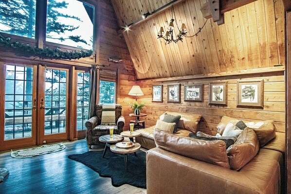 TV, fireplace, foosball