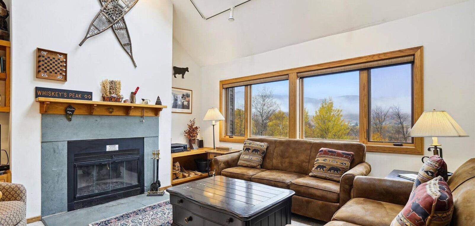 Télévision, cheminée, baby-foot, table de tennis de table