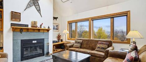 Télévision, cheminée, baby-foot, table de tennis de table