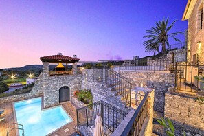 Terrace/patio - Acrothea Villa Heated Pool (Kournas)