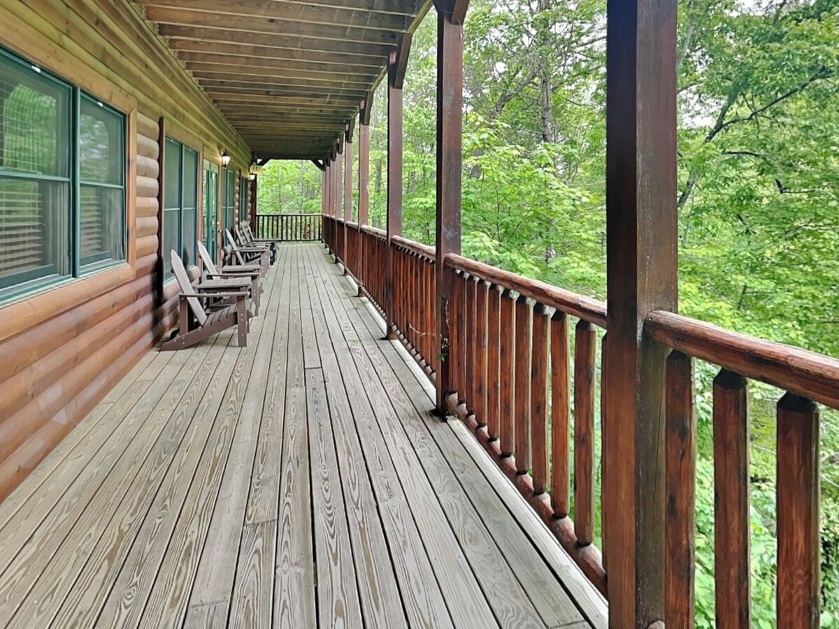 Photo 65 of Family Ties Lodge | Group Cabin w. Decks, 2 Hot Tubs, Game Room +More