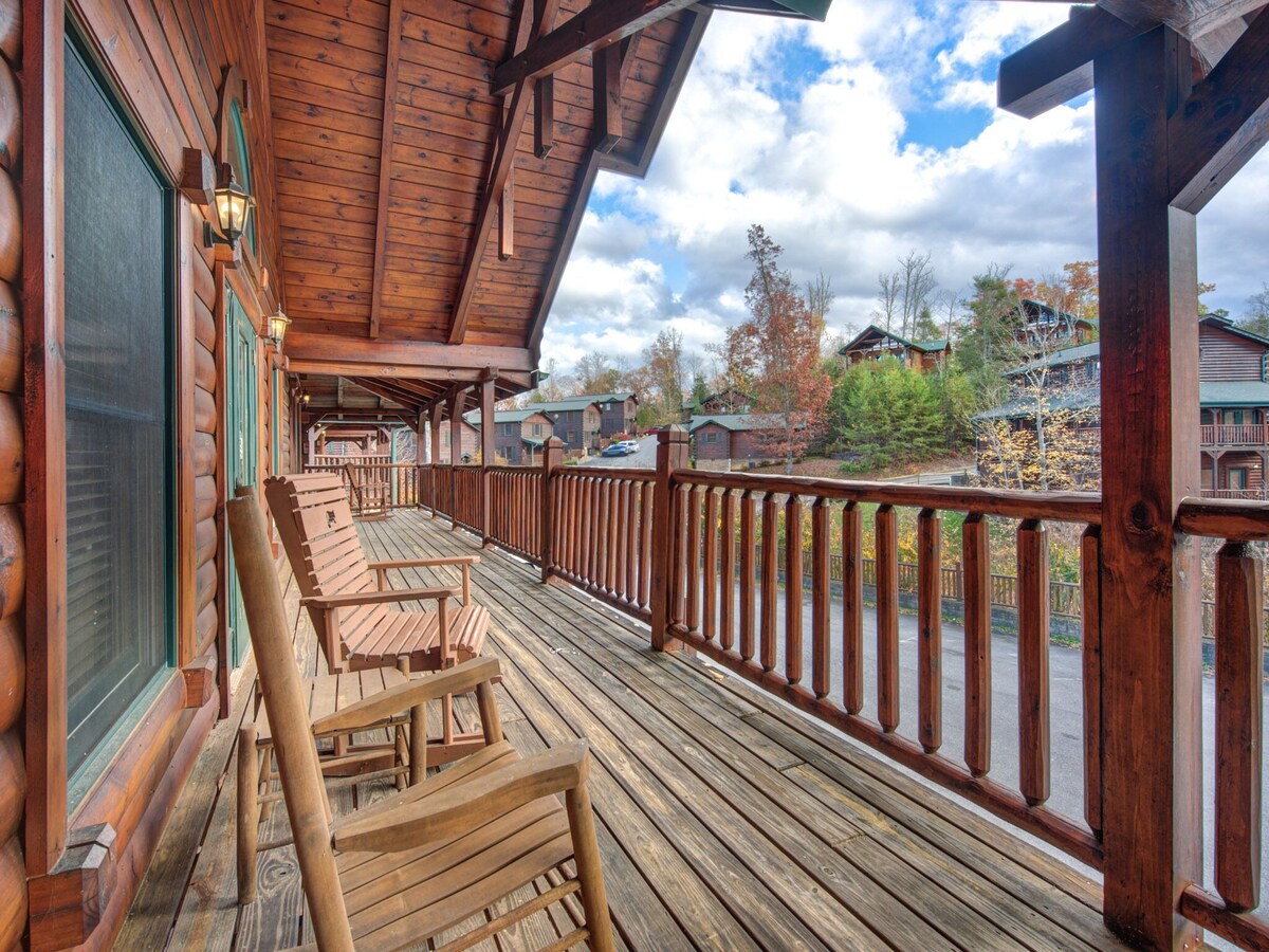 Photo 86 of Family Ties Lodge | Group Cabin w. Decks, 2 Hot Tubs, Game Room +More