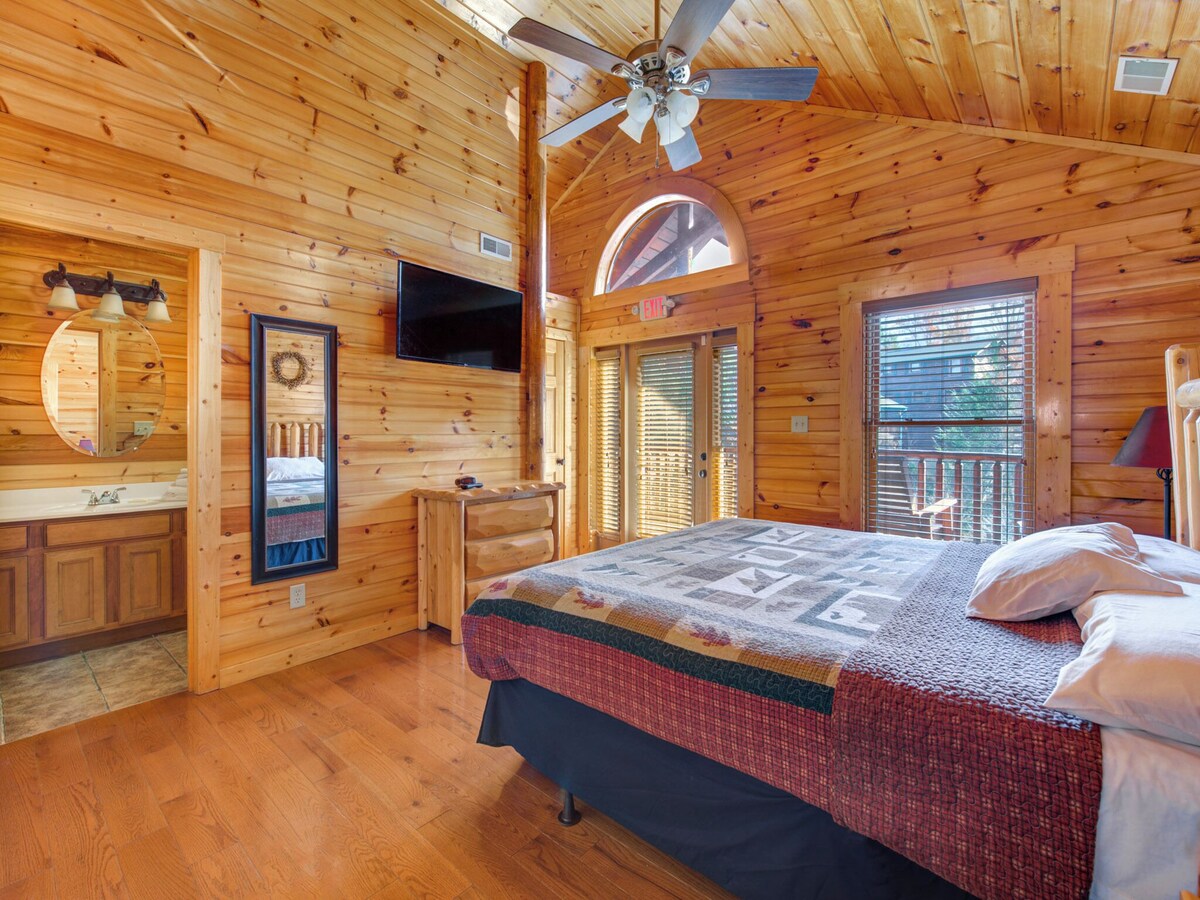 Photo 69 of Family Ties Lodge | Group Cabin w. Decks, 2 Hot Tubs, Game Room +More