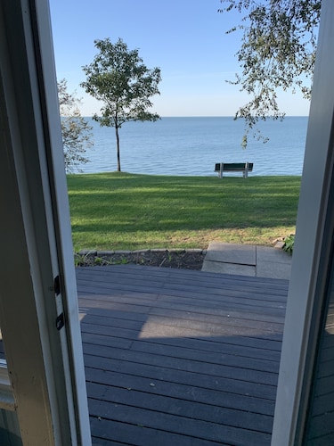 Enjoy the View From this Charming Lakefront House in Private Park