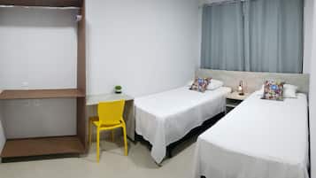 Comfort Twin Room, 2 Twin Beds | Premium bedding, individually furnished, desk, laptop workspace