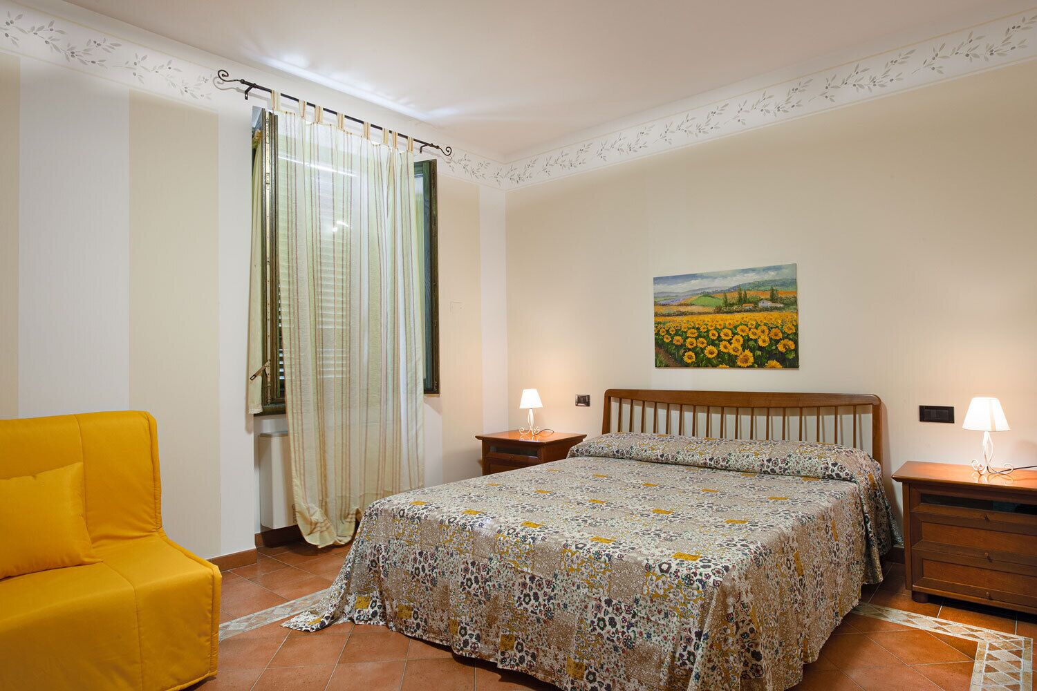 Large three-room apartment with 2 bathrooms in Country House Olea Dei Holiday Apartments