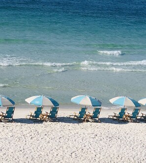 Enjoy your beach chairs and umbrella provided complimentary during season. - Updated house adjacent to Rosemary w/private pool, steps to the beach, South 30A (Panama City Beach)