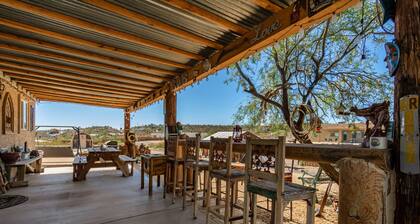 Coyote Cabin, Cowboy Decor, Scenic Desert