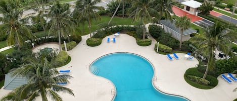 Una piscina riscaldata