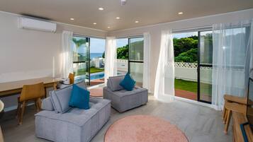 Ocean View Pool Villa | Living area | LCD TV