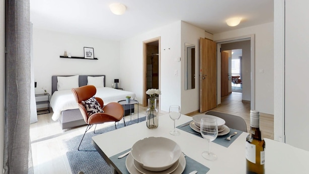 Living room - Furnished Studio #000 - Swiss Resort Aigle (Aigle)
