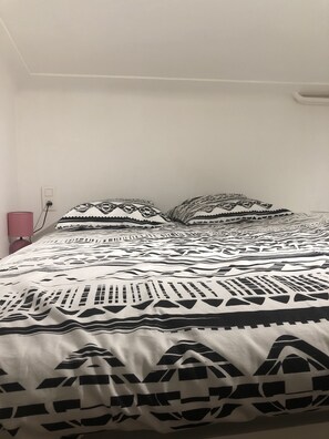 1 slaapkamer, een strijkplank/strijkijzer, wifi, beddengoed