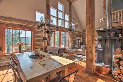 ‘Snow Pine Retreat’ - Remote Crescent Log Cabin!