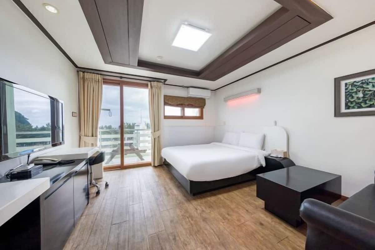 1 bedroom, blackout curtains, free WiFi, bed sheets