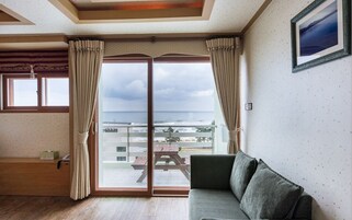 高级开间, 海景 | 遮光窗帘、免费 WiFi、床单