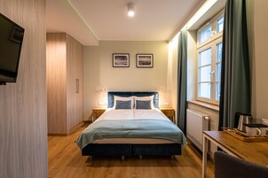 Standard Double Room, Courtyard View | Desk, laptop workspace, iron/ironing board, rollaway beds